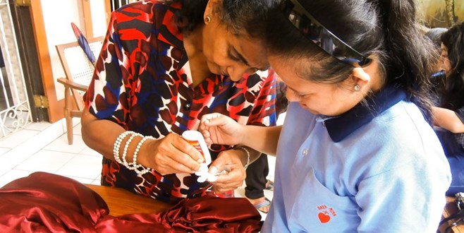 Training for mentally disabled young people in Sri Lanka